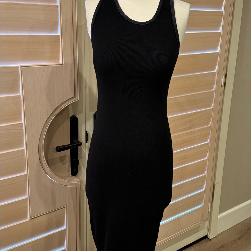 James Perse racerback black dress xs
